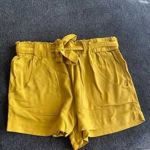 Mustard yellow shorts